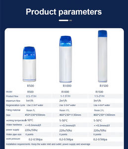 Système d'adoucisseur d'eau domestique 1500LPH bon <span class=keywords><strong>pour</strong></span> le lavage des tissus <span class=keywords><strong>de</strong></span> douche et le <span class=keywords><strong>robinet</strong></span> <span class=keywords><strong>de</strong></span> tuyau - Product Image 2