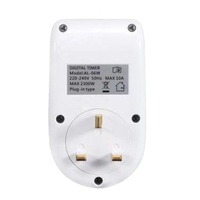 Minuteur numérique programmable hebdomadaire à 7 jours avec mini-écran LCD, prises automatiques multifonctionnelles pour usage domestique