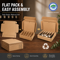 Boîtes d'emballage personnalisées en carton ondulé pour spiritueux, boîtes pliables en carton pour champagne, whisky, verres à vin, parfums