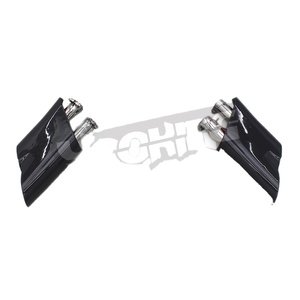 メルセデスベンツG500G550 W463AW464ステンレス鋼排気管カーボンファイバーチップテールスロート用YOOKING Led排気チップ - Product Image 1