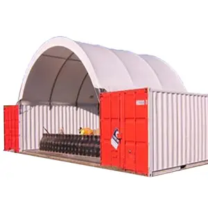 Tente de conteneur d'expédition 33x40x12 pieds, dôme à cadre en acier à faible coût direct d'usine