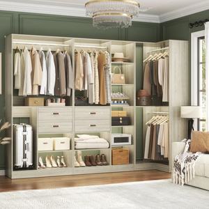 ארון בגדים צר ומודרני לחדר שינה בקרוואן, ארון אחסון קומפקטי לקרוואן נסיעות עם קיבולת גדולה - Product Image 5