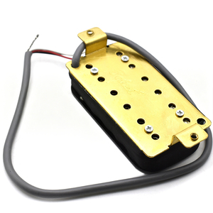 Micros Humbucker à double bobine, couvercle noir et jaune, 50 mm pour manche / 52 mm pour pont, accessoires de remplacement pour <span class=keywords><strong>guitare</strong></span> - Product Image 3