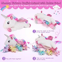Ensemble de jouets en peluche licorne 5 pièces 31-50cm tissu Super doux PP coton rempli cadeau anti-Stress pour les enfants de 5 à 7 ans