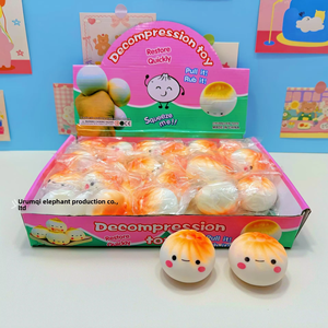 Cute Bun Squishy Stress <b>Ball</b> Soft <b>Squeeze</b> Toy Sensory Fidget Dumpling Toy for Kids and Adults - Product Image 3