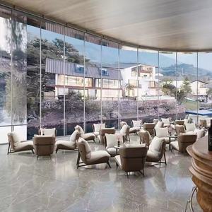 Fauteuil de salon moderne de luxe en cuir et tissu avec cadre en métal, accoudoirs bas, nouveau design, hôtel, salon, canapé individuel paresseux - Product Image 5