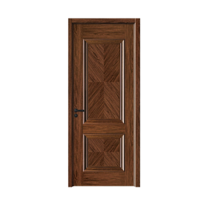 ประตูไม้วีเนียร์ไม้เนื้อแข็งพร้อมกรอบป้องกันการเสียรูปกันปลวกรูปลักษณ์สวยงามสำหรับ<span class=keywords><strong>โครงการ</strong></span>ขายส่ง - Product Image 1