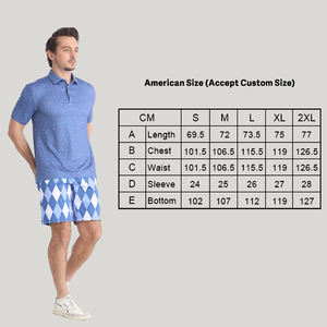 Vêtements de sport pour hommes Polos personnalisés unis Uniforme pour hommes 100% polyester Chemises de sport de golf grande taille avec poche - Product Image 6