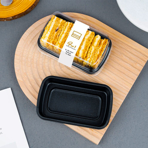 Emballage de cuisson transparent de qualité alimentaire jetable personnalisé Boîte d'emballage rectangulaire en plastique Conteneur à gâteau - Product Image 4