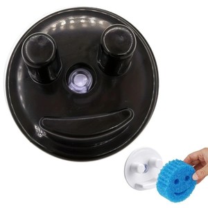 <b>Plastic</b> <b>Kitchen</b> Bathroom Storage Sponge Holder with Suction Cup Organizer for Holding Smile Sponges - Product Image 4