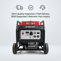 Groupe électrogène de soudage silencieux 5KW à alimentation directe d'usine, soudeuse industrielle DC, meilleur générateur de soudage à essence