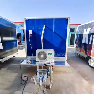 Camion de restauration rapide commercial noir de haute qualité de 5,7 m avec compartiments isolés, résistant à <span class=keywords><strong>la</strong></span> rouille, en fibre de verre, pour <span class=keywords><strong>la</strong></span> vente de crème glacée - Product Image 2