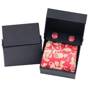 Lele Brand Grosir Kotak Hadiah Logo Kustom Mewah Dasi Sutra 100% Set Kotak Hadiah Dasi Pria - Product Image 3