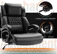 Accoudoir inclinable marron à dossier haut de luxe de la meilleure qualité Chaise de patron de bureau pivotante Grande et haute Chaise de bureau pour plus de confort