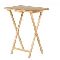 Plateau TV portable en bois pliable en bambou pour snack et thé Ensemble de table de luxe pour le dîner Table à café