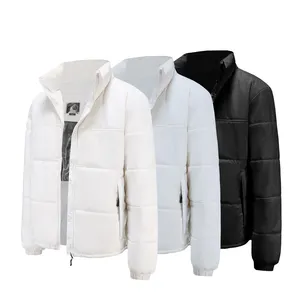 3D Aerogel Space Suit Business Casual Trend Solid Plus Size Warm Cotton Padded Clothes Men's Jacket