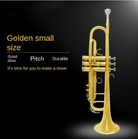 Wholesale Large Caliber BB Tone Gold Trumpet Brass Instrument with B-Body