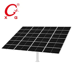 Sistema de seguimiento inteligente de doble eje en la red Pv 10kW Rastreador inalámbrico Energía solar Energía limpia en el sitio Generación de energía solar T20