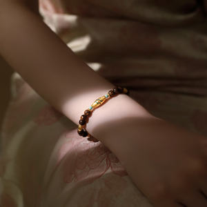 Fabricación de joyas de madera natural, colección con incrustaciones de oro para inversión, soporte OEM global para pulseras de cuentas finas - Product Image 1