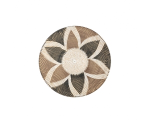 Handcrafted Round Rattan Wall Hanging Basket Wicker Rattan Basket for Wall <b>Decor</b> Boho Basket Wholesale From Vietnam - Product Image 1