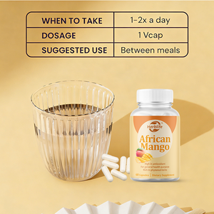 Cápsulas de Extracto de Mango Africano OEM ODM 500mg - Apoyo Digestivo, Antioxidantes para el Apoyo Inmunológico, Aumenta el Metabolismo, Vegano - Product Image 4