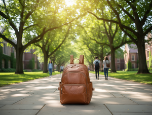 Zaino da Donna in Vera Pelle, Formato Medio 10-25L, Chiusura con Cerniera, Uso Quotidiano, Per Tutte le Stagioni, Forma Quadrata - Product Image 2