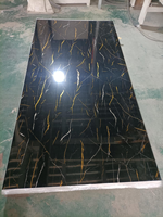 Panneau mural en PVC ignifuge de classe B1, revêtement UV, finition brillante, pour la décoration des espaces publics