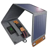 14W dobrável portátil carregador solar do telefone móvel, mini carregador solar para telefones celulares móveis