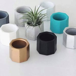 Molde de Silicona para Macetas de Flores, Estilo Americano, con 3 Orificios Redondos, Geométricos y Poligonales, para Cactus, Hogar y Jardín, I-0010 - Product Image 6