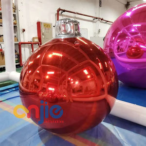 <span class=keywords><strong>Esferas</strong></span> inflables con tapa dorada, Bola de Navidad gigante, árbol, globos de Navidad, Bola de espejo inflable - Product Image 4