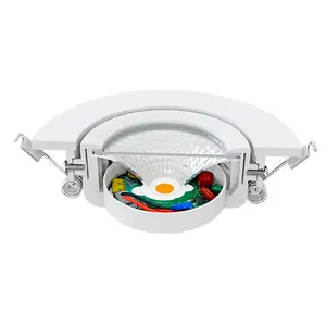 Sondaki kenar kısılabilir aydınlatma AC230V sürücüsüz doğrudan entegre IP65 IP44 gömme bütünlük led spot COB downlight