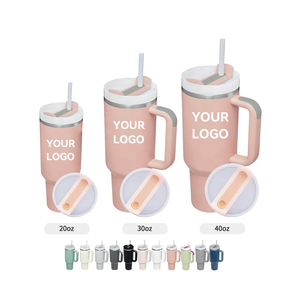 Custom 40oz Stainless Steel PC Porcelain Beer Stein Tumbler Hot & Cold Coffee <b>Cup</b> <b>Reusable</b> Drink Bottle - Product Image 1
