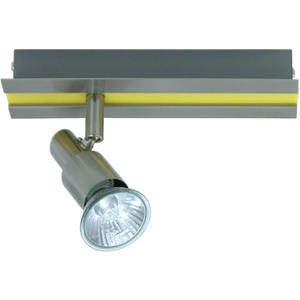 L.20xAn 1xGU10เกเบรียล6xAl 11ซม. สีเหลือง/ไฟติดตามนิกเกิล - Product Image 1