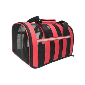 Portatile Sided Pet Travel Carrier Cane Tote Bag Compagnia Aerea Elemento Portante Dell'animale Domestico per i piccoli cani gatti