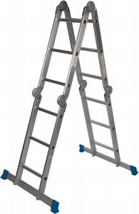 Échelle télescopique pliante multifonctionnelle industrielle en alliage d'aluminium moderne et portable, certifiée - Product Image 4