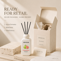 Diffuseur de parfum d'ambiance personnalisé 180 ml aux senteurs fruitées (Cantaloup, Litchi, Pêche, Pomme) pour boutiques de cadeaux, vente au détail et OEM