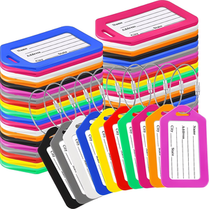 Étiquette <span class=keywords><strong>de</strong></span> bagage avec anneau en acier inoxydable pour valises, étiquette <span class=keywords><strong>de</strong></span> sac <span class=keywords><strong>de</strong></span> voyage, étiquette nominative et d'adresse pour <span class=keywords><strong>bagages</strong></span>, porte-clés, numéro d'hôtel - Product Image 1