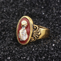 ZRM Fashion Dark Souls Eternity Band Rings Alloy Vintage Round Cosplay Jewelry for Men Women Unisex Anniversary Gift