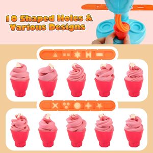 Faire semblant de cuisiner cuisine jouets couleur argile sorbetière jouer pâte timbres Machine outils ensemble pour enfants tout-petits - Product Image 4