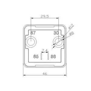 Relè di avviamento per impieghi gravosi 12V 250A 4pin