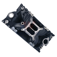 Collecteur d'admission MATCHWAY en aluminium noir usiné CNC, pour moteur SBC EFI Small Block pour Chevy Vortec 350 96