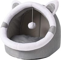 Lit pour chat, grotte confortable, Textile doux, coton, mignon, maison pour animaux de compagnie, lavable, amovible pour chats et petits chiens, lit chaud pour animaux de compagnie, quatre saisons