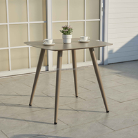 Ensemble de meubles de patio-Table et chaises en métal imperméables, ensemble de salle à manger 2/4 places pour le patio du restaurant