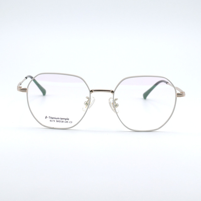 High Quality Pure Titanium Full-Rim Women's Eyeglasses Frames Classic Flexible Thin Legs Rhinestone Optically Myopia-Repairing
