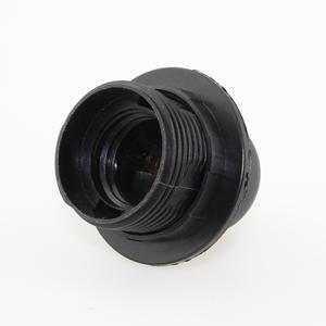 CE Halfgekruiste lamphouder met lampenkappenring E27, kunststof - Product Image 4