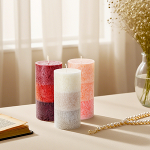 Bougie artisanale en cire de fleurs de glace en gros, utilisant de la paraffine et de la cire de fleurs, plusieurs couleurs pour Noël, anniversaire, fête, cadeau - Product Image 5