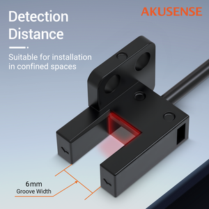 مستشعر كهروضوئي للبيع بالجملة جهاز استشعار بفتحة مستوى الشوكة مع 5 بتقنية كشف زاوية حثي بالليزر LED بالأشعة تحت الحمراء - Product Image 3
