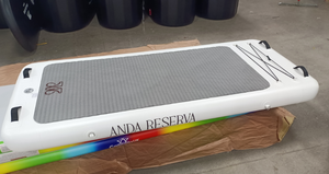 Plateforme flottante gonflable pour yoga sur l'eau, île flottante, ponton, tapis de yoga 220*90*15cm avec EVA - Product Image 2