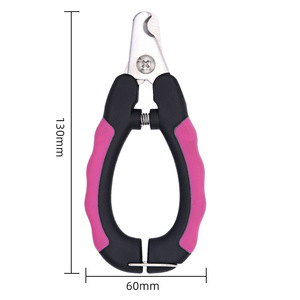 <b>Pet</b> Nail <b>Clippers</b> Stainless Steel Pink Black And White <b>For</b> Dogs Cats Small Large Breeds Convenient Grooming Tool - Product Image 4