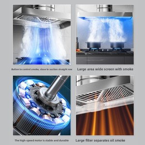 Cappa Aspirante Elettrica da 6 Pollici in Acciaio Inossidabile, Ventilatore di Scarico <span class=keywords><strong>per</strong></span> Cucina Domestica, Ventola di Estrazione <span class=keywords><strong>per</strong></span> Appartamenti, Cappa Antifumo - Product Image 4